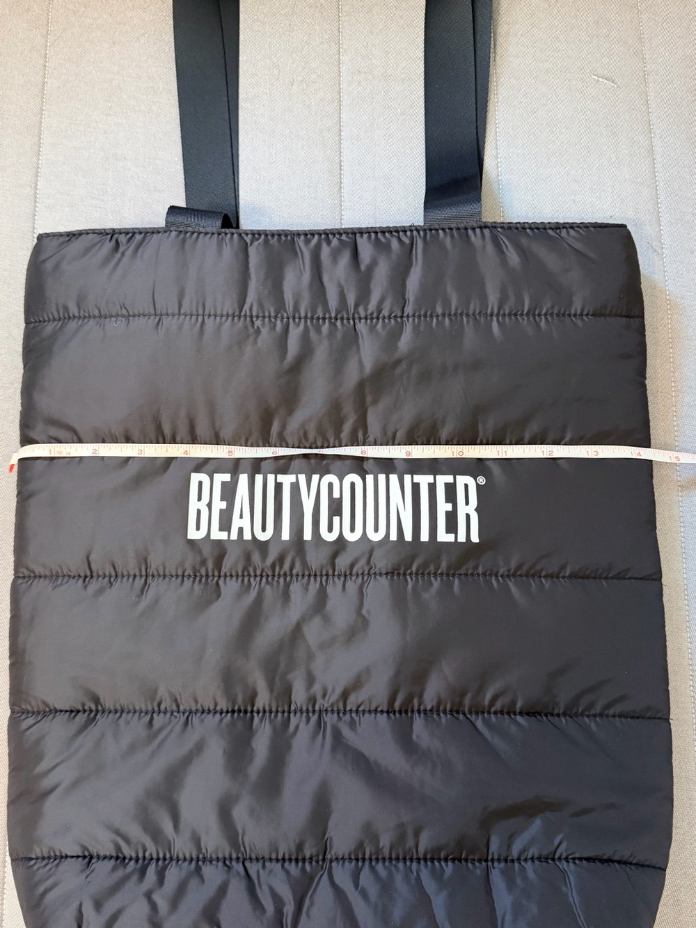 beautycounter Black Quilted Logo Tote - Picture 4 of 5